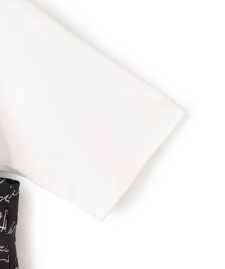 ICB 【30th ANNIVERSARY】5cityプリント コンビカットソー オフホワイト×ブラック