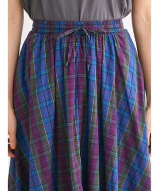 Green Parks Ｉ　先染めチェックギャザースカート Check