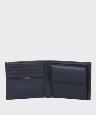 Paul Smith ハイライトステッチ 2つ折り財布 ネイビー