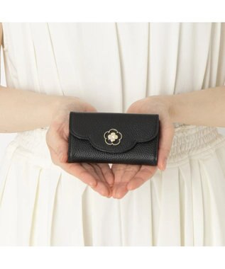 CLATHAS ペルル 三つ折りキーケース ブラック