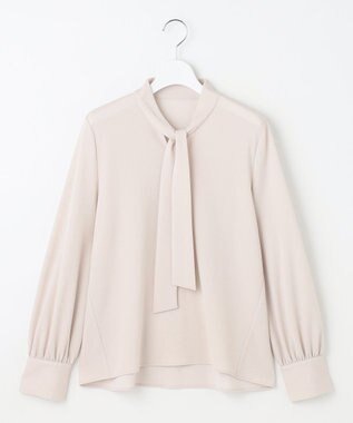 自由区 S 【洗える】アムンゼンジャージー ブラウス ベージュ