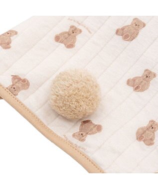 PET PARADISE ペットパラダイス くまちゃん ふわりとキルト ポンチョ 小型犬 ホワイト×ブラウン