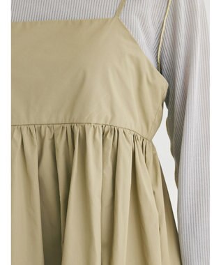 Green Parks ナイロンキャミワンピース Beige