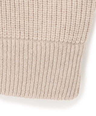 23区 S 【洗える】カシミヤブレンド ジップアップ ニットブルゾン ベージュ系