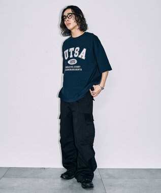 WEGO カレッジロゴBIGT（S） ネイビー