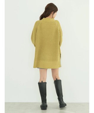 earth music&ecology マットモール片畦チュニック Yellow