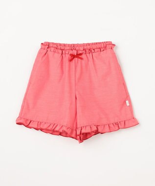 組曲 KIDS 【110-140㎝】 フリルヘムショートパンツ レッド