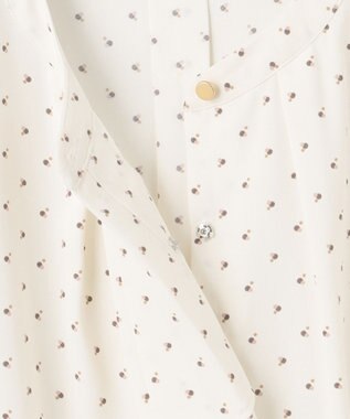 ANY SIS L 【洗える】ラッフルボウ ブラウス オフベース