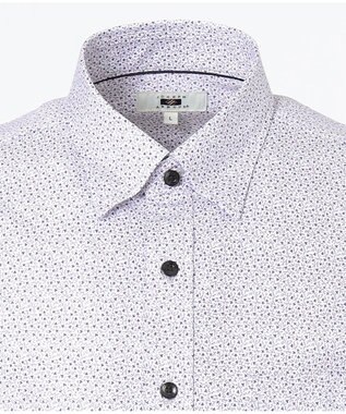 JOSEPH ABBOUD 【キングサイズ】コンパクトジャージープリント シャツ パープル系5