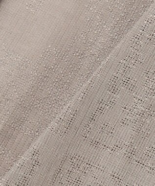 ICB 【日本製・洗える】ペイズリーレノクロス ノーカラージャケット クリームブラウン系