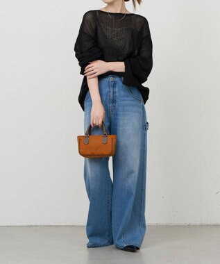 russet ナイロンジャガード2WAYミニショルダーバッグ（CE-1777） Trv-Brown