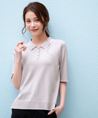 ANY SIS S 【アイスタッチ】ポロ ニット