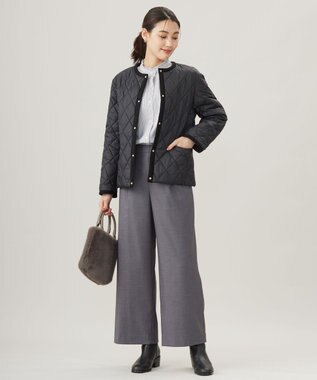 J.PRESS LADIES 【WEB限定カラーあり・洗える】コンパクトタフタキルティング ブルゾン 【WEB限定】ブラック系