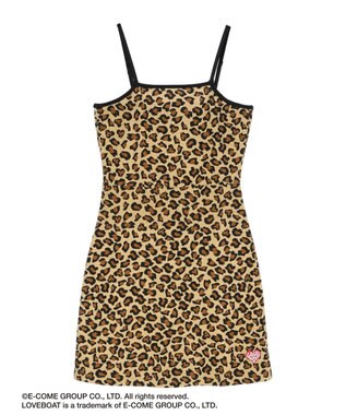 Green Parks ■別注　ＬＯＶＥ　ＢＯＡＴ　キャミワンピ×ボレロ Leopard