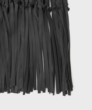 GRACE CONTINENTAL フリンジストール ブラック