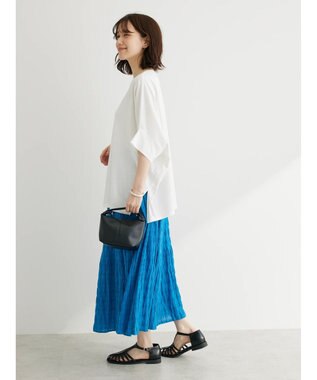 Green Parks ドルマンカット５分袖プルオーバー Off White