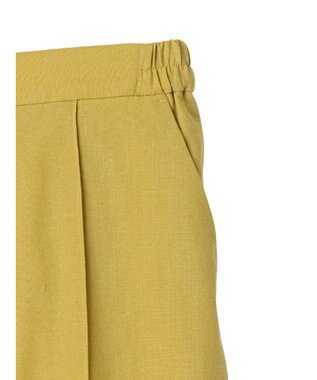 Green Parks 綿麻混イージーテーパードパンツ Yellow