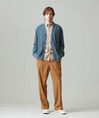 J.PRESS MEN 【大人気バックブル】オックスフォードストライプ チェック ガーメントダイ シャツ ベージュ系1