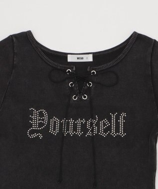 WEGO グラフィックレースアップちびT 柄4