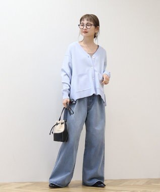 AMERICAN HOLIC Ｖネックニットカーディガン Sax