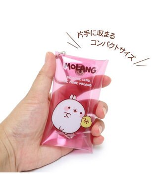 Mother garden 【2/15(日)迄 販売延長! 】マザーガーデン MOLANG モラン カラビナ付クリアポーチ -