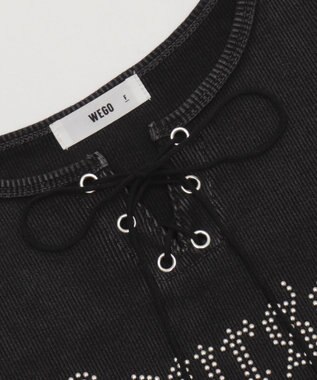 WEGO グラフィックレースアップちびT 柄4