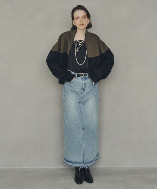 YECCA VECCA 【上下着用可能】2wayインバーテッドライトブルゾン Khaki