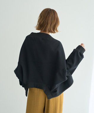 YECCA VECCA 【上下着用可能】2wayインバーテッドライトブルゾン Black