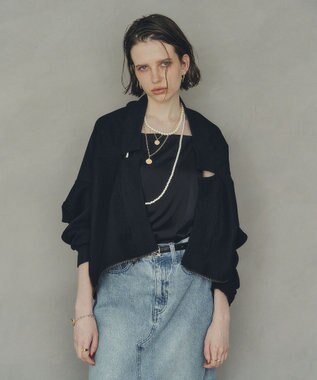 YECCA VECCA 【上下着用可能】2wayインバーテッドライトブルゾン Khaki