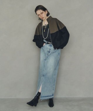 YECCA VECCA 【上下着用可能】2wayインバーテッドライトブルゾン Khaki