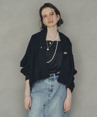 YECCA VECCA 【上下着用可能】2wayインバーテッドライトブルゾン Khaki