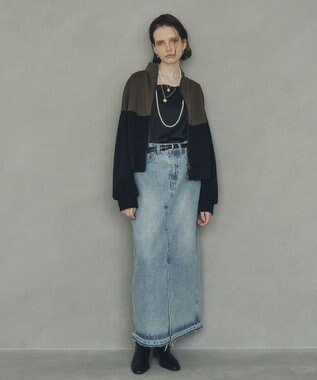 YECCA VECCA 【上下着用可能】2wayインバーテッドライトブルゾン Khaki