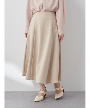 earth music&ecology すきな丈フレアスカート Beige