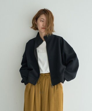 YECCA VECCA 【上下着用可能】2wayインバーテッドライトブルゾン Black