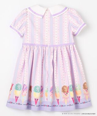 ANY KIDS 【any FAM×サーティワン アイスクリーム】ストライプ ワンピース ラベンダー