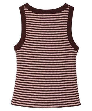 Green Parks ・ＳＵＧＡＲ　ＳＰＯＯＮ　ボーダーアメスリタンクトップ Brown