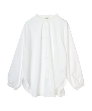earth music&ecology ＳＥＴ２点ニットビスチェ＋ノーカラーシャツ Off White