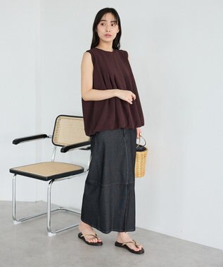 CRAFT STANDARD BOUTIQUE タックバルーンプルオーバー Dark Brown