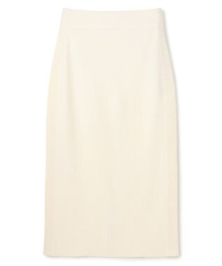 BEIGE， NADIA / 異素材ライン ストレッチニットスカート Ecru