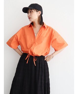 Green Parks ＫＢＦ　ショート丈ミリタリーシャツ Orange