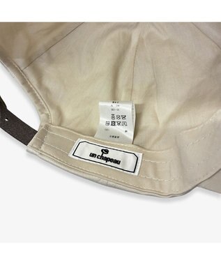 林八百吉商店 un chapeau　サテンキャップ ベージュ