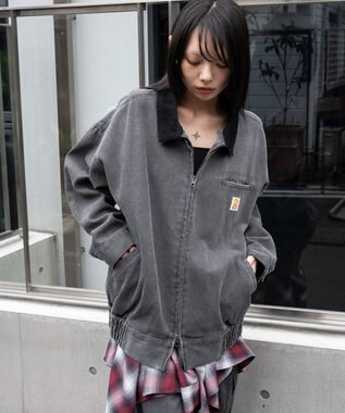 WEGO ワーカーズWジップブルゾン ブラック中濃色