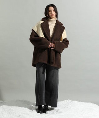 CRAFT STANDARD BOUTIQUE ダブルボアミディコート Brown
