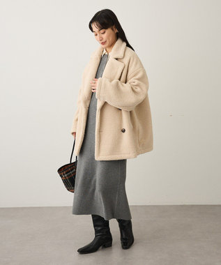 CRAFT STANDARD BOUTIQUE ダブルボアミディコート Ivory