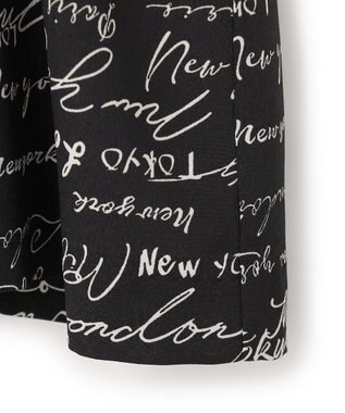 ICB 【30th ANNIVERSARY】5cityプリント コンビカットソー オフホワイト×ブラック