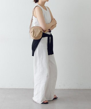 russet クラウズナイロンサークルミニショルダーバッグ(CE-1728) PinkBeige