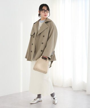 CRAFT STANDARD BOUTIQUE ワイドカフスミディトレンチコート Khaki
