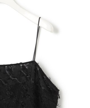 ICB 【WEB限定】 ハンドトゥースジャガード キャミブラウス ブラック系