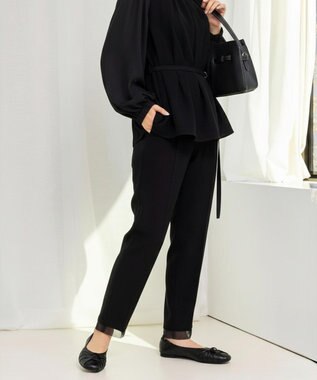 nouvelleRobe Oū 【本革・高反発】Square スクエアトゥ メッシュモチーフパンプス ブラック