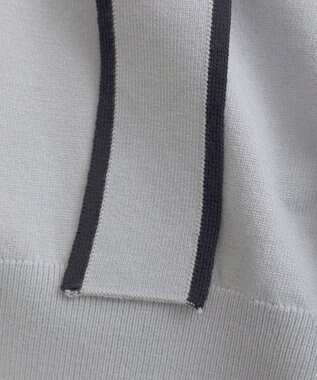 YECCA VECCA 配色ボウタイニット Light Blue